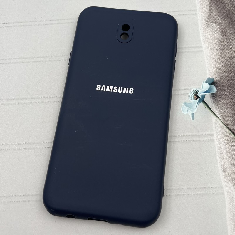 قاب گوشی Galaxy J7 Pro سامسونگ سیلیکونی های کپی محافظ لنز دار سرمه ای تیره کد 84534 - Image 2