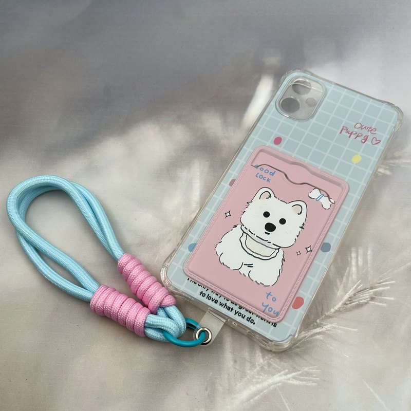 قاب گوشی Galaxy A05 سامسونگ جاکارتی دستبندی بافت جدا شونده ایربگ دار ضد ضربه طرح سگ PUPPY محافظ لنز دار کد 95221 - Image 2