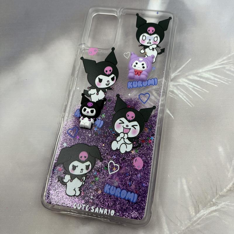 قاب گوشی Galaxy A51 سامسونگ Aquarium Case شفاف اکلیلی عروسکی برجسته طرح گربه کرومی کد 10940 - Image 2