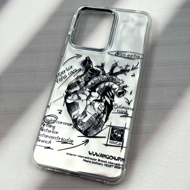 قاب گوشی Redmi Note 12 4G شیائومی Versailles اورجینال طرح سه بعدی قلبی لنز Silver کد 11909 - Image 2