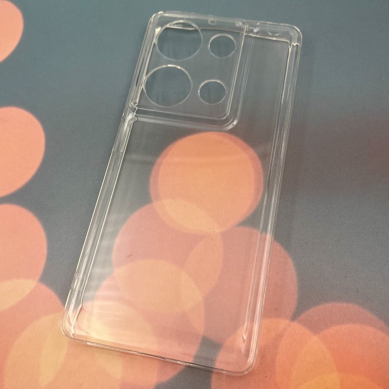 قاب گوشی Redmi Note 14S / Redmi Note 13 Pro 4G / Poco M6 Pro 4G شیائومی شفاف ژله ای Space اورجینال ایربگ دار طرح ساده محافظ لنز دار کد 13378 - Image 2