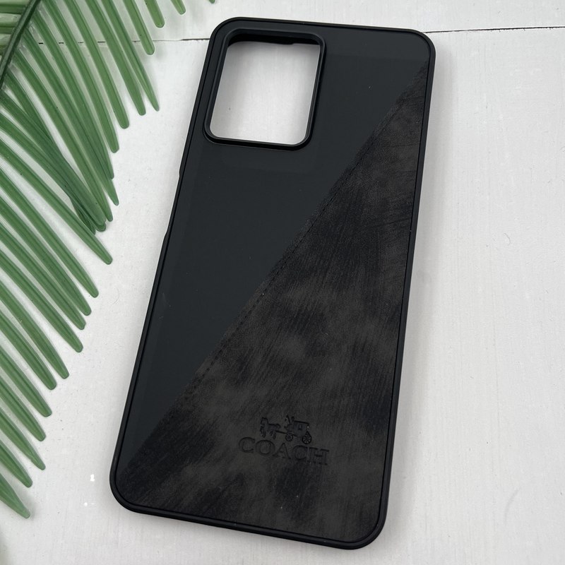 قاب گوشی Redmi Note 12 4G شیائومی چرم Coach کلاسیک طرح دوخت مشکی کد 17101 - Image 2