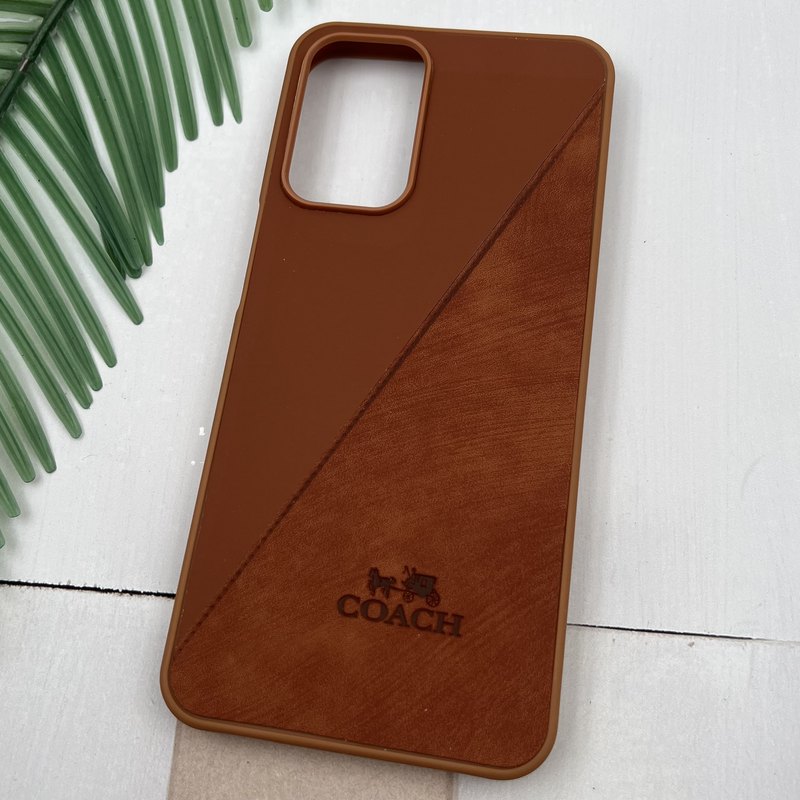قاب گوشی Galaxy A23 سامسونگ چرم Coach کلاسیک طرح دوخت عسلی کد 17872 - Image 2
