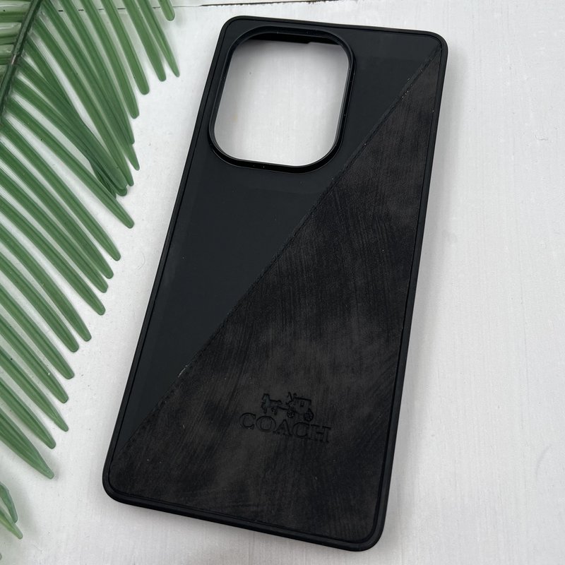 قاب گوشی Redmi Note 14S / Redmi Note 13 Pro 4G / Poco M6 Pro 4G شیائومی چرم Coach کلاسیک طرح دوخت مشکی کد 24377 - Image 2
