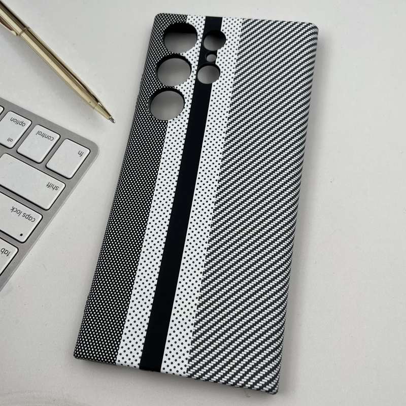 قاب گوشی Galaxy S23 Ultra سامسونگ Unique Case اورجینال طرح کربن سیلیکونی محافظ لنز دار کد 25510 - Image 2
