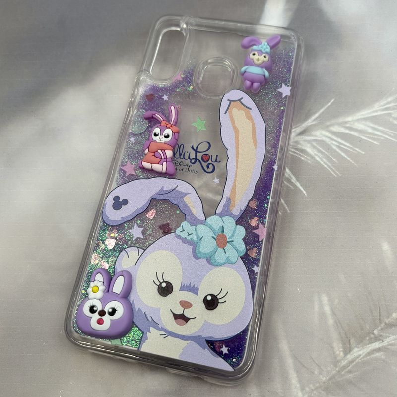 قاب گوشی Galaxy A20 / A30 سامسونگ Aquarium Case شفاف اکلیلی عروسکی برجسته طرح خرگوش کد 25760 - Image 2