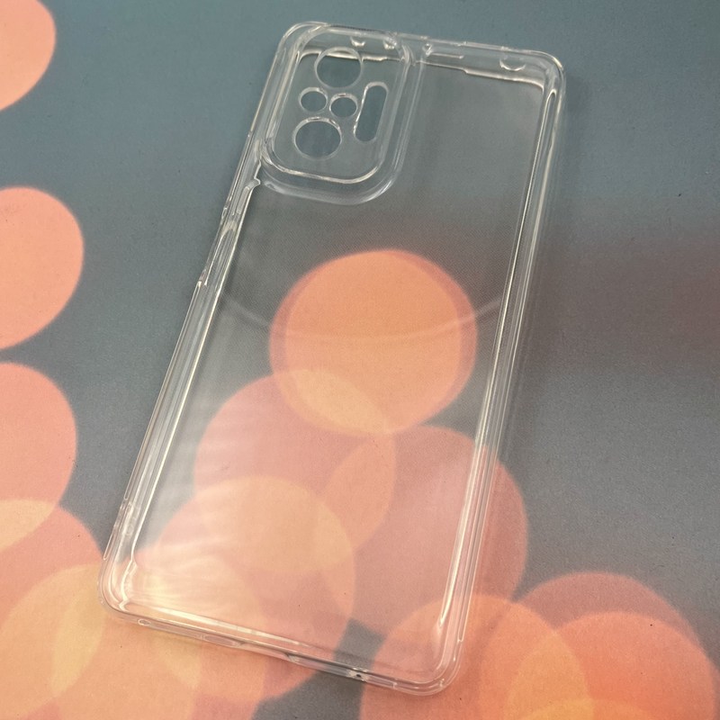قاب گوشی Redmi Note 10 Pro 4G / Redmi Note 10 Pro Max شیائومی شفاف ژله ای Space اورجینال ایربگ دار طرح ساده محافظ لنز دار کد 27045 - Image 2