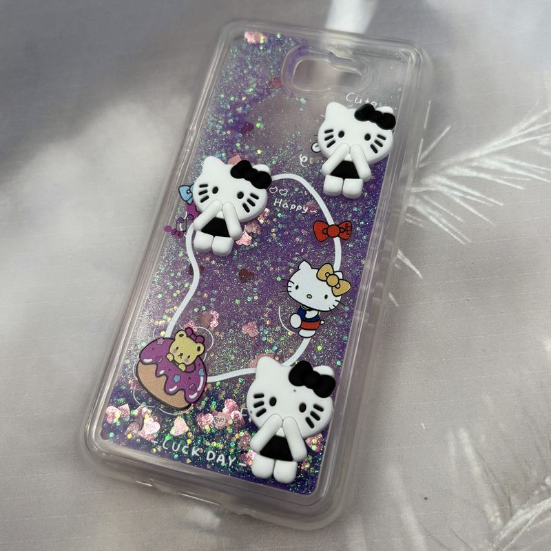 قاب گوشی Galaxy J5 Prime سامسونگ Aquarium Case شفاف اکلیلی عروسکی برجسته طرح کیتی کد 28222 - Image 2