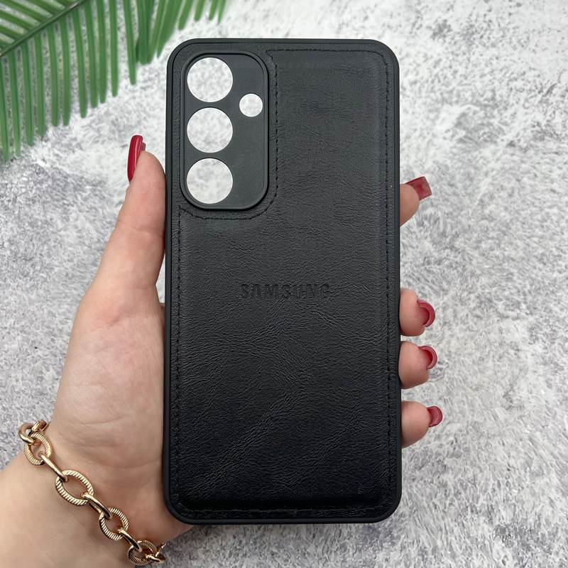 قاب گوشی Galaxy S24 FE سامسونگ Leather Case چرم اورجینال داخل پارچه ای ...