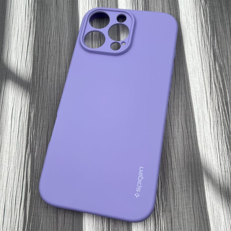 قاب گوشی iPhone 16 Pro Max آیفون سیلیکونی Spigen اورجینال داخل پارچه ای محافظ لنز دار یاسی کد 38275 - Image 2