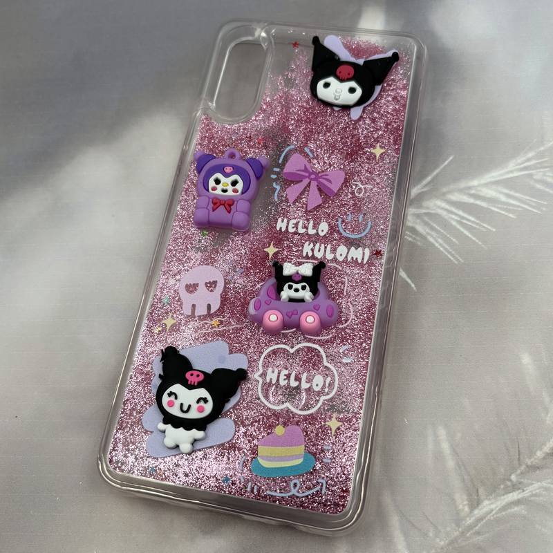 قاب گوشی Galaxy A02 سامسونگ Aquarium Case شفاف اکلیلی عروسکی برجسته طرح گربه کرومی کد 39504 - Image 2