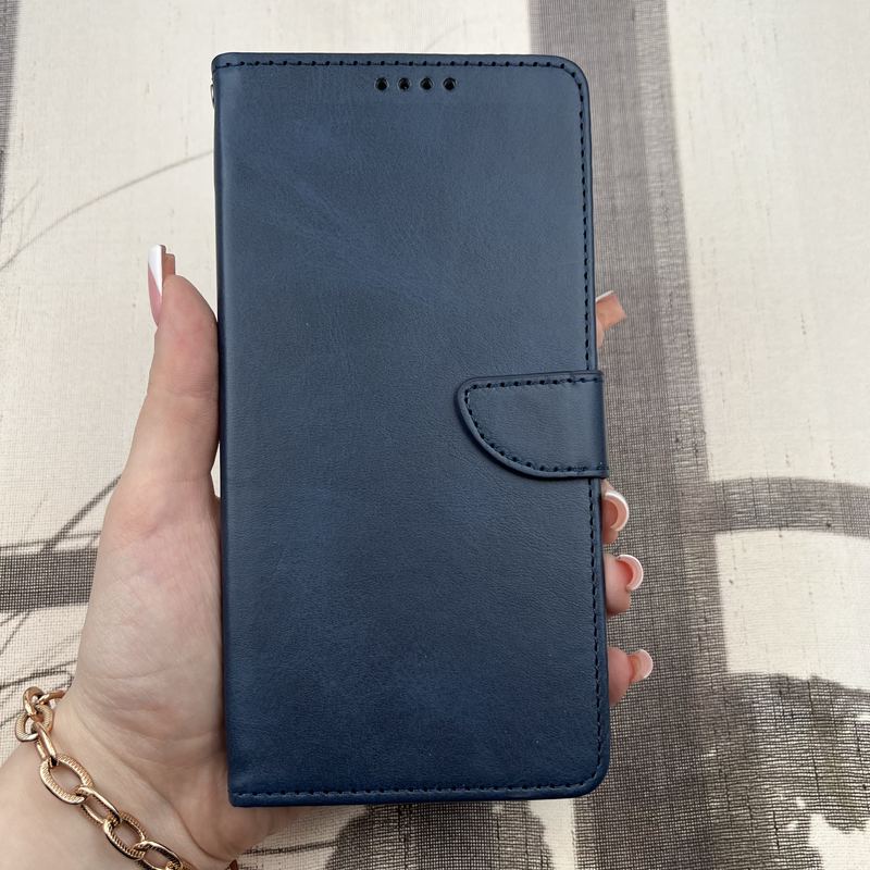 کیف گوشی Galaxy S23 Ultra سامسونگ چرم مگنتی جاکارتی بند آویز دار محافظ لنز دار سرمه ای کد 41342 - Image 3