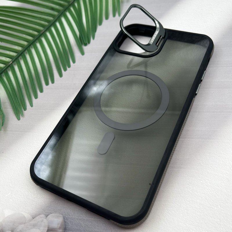 قاب گوشی iPhone 11 Pro Max آیفون Stand Case اورجینال مگ سیف Magsafe ضد ضربه لنز استندشو فلزی تیتانیوم کد 42335 - Image 2