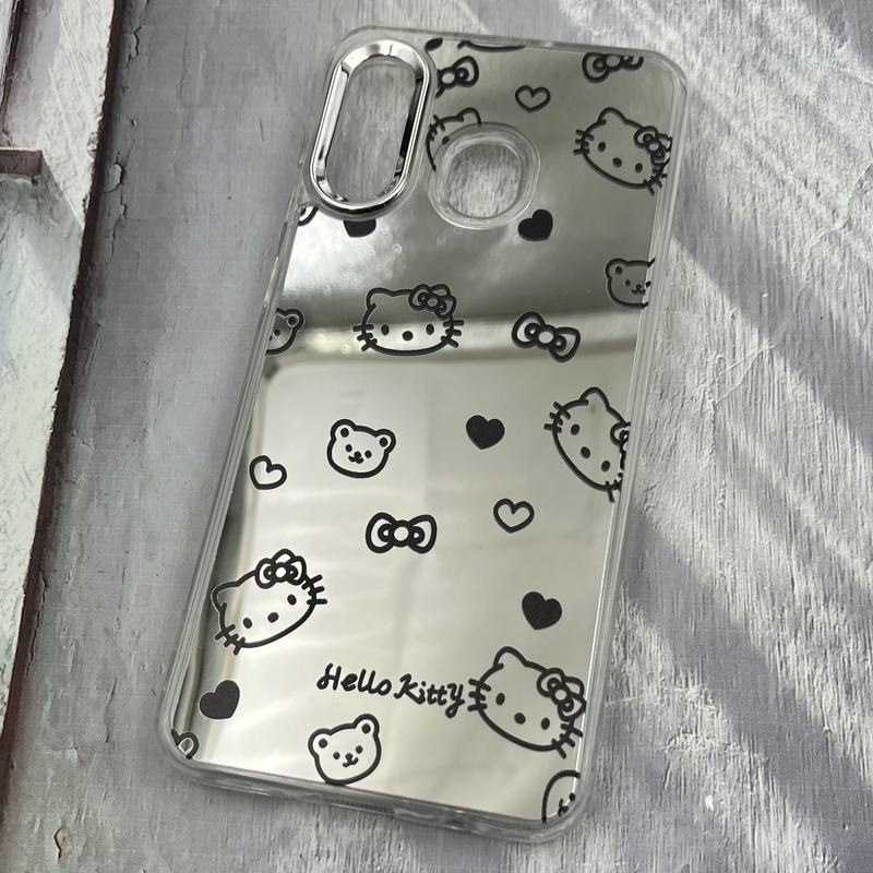 قاب گوشی Galaxy A20 / A30 سامسونگ آینه ای Mirror Case لنز Silver طرح فانتزی کیتی کد 43427 - Image 2