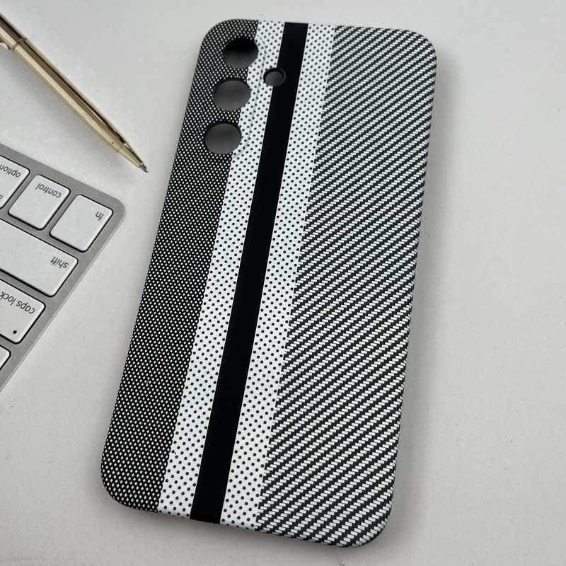 قاب گوشی Galaxy A35 سامسونگ Unique Case اورجینال طرح کربن سیلیکونی محافظ لنز دار کد 44896 - Image 2
