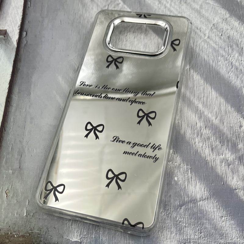 قاب گوشی Poco X3 / Poco X3 NFC / Poco X3 Pro شیائومی آینه ای Mirror Case لنز Silver طرح فانتزی پاپیونی کد 45774 - Image 2