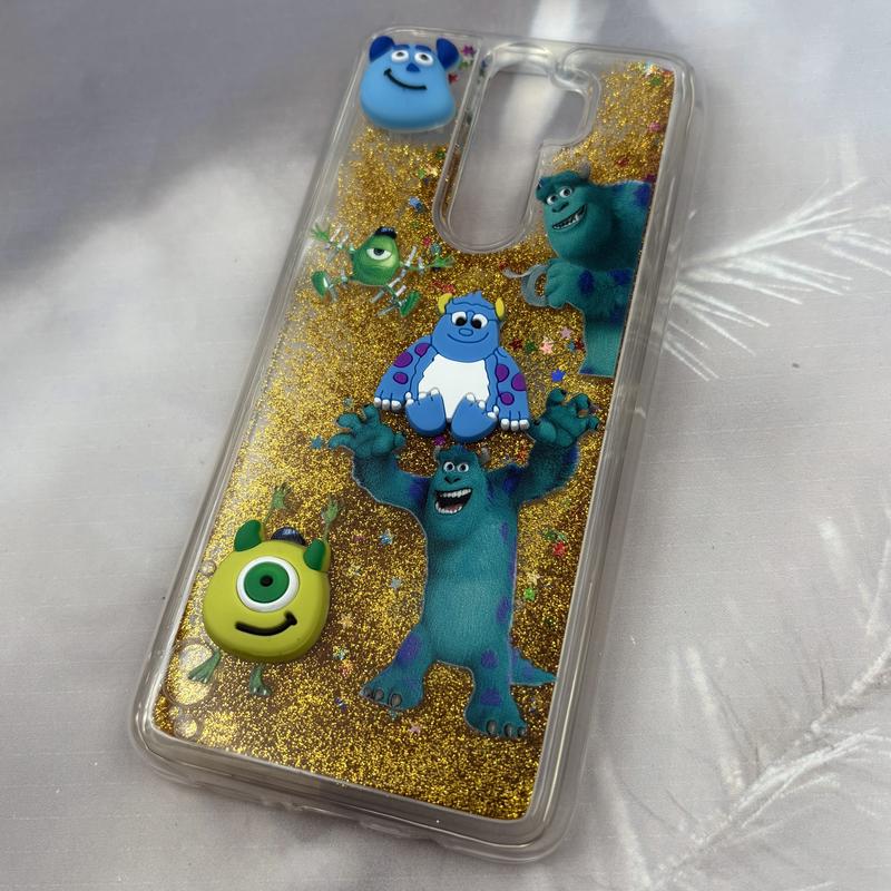 قاب گوشی Redmi Note 8 Pro شیائومی Aquarium Case شفاف اکلیلی عروسکی برجسته طرح مایک و سالیوان کد 52790 - Image 2