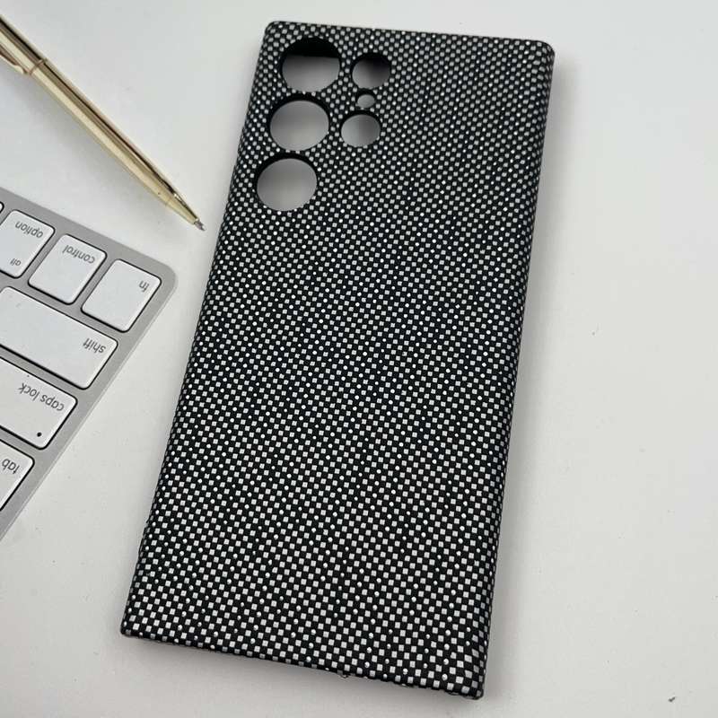 قاب گوشی Galaxy S23 Ultra سامسونگ Unique Case اورجینال طرح کربن سیلیکونی محافظ لنز دار کد 53437 - Image 2