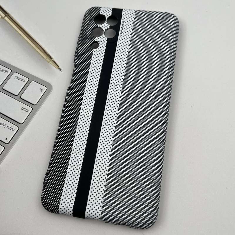 قاب گوشی Galaxy A12 / Galaxy M12 سامسونگ Unique Case اورجینال طرح کربن سیلیکونی محافظ لنز دار کد 61594 - Image 2