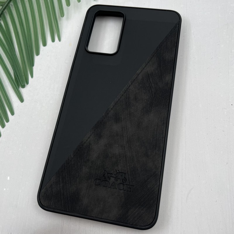 قاب گوشی Galaxy A32 4G سامسونگ چرم Coach کلاسیک طرح دوخت مشکی کد 63144 - Image 2