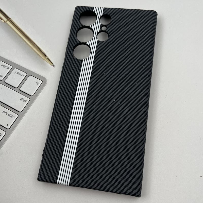 قاب گوشی Galaxy S23 Ultra سامسونگ Unique Case اورجینال طرح کربن سیلیکونی محافظ لنز دار کد 63169 - Image 2