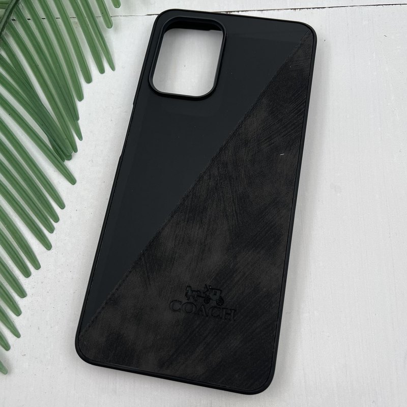 قاب گوشی Galaxy A22 4G / Galaxy M32 4G سامسونگ چرم Coach کلاسیک طرح دوخت مشکی کد 67860 - Image 2