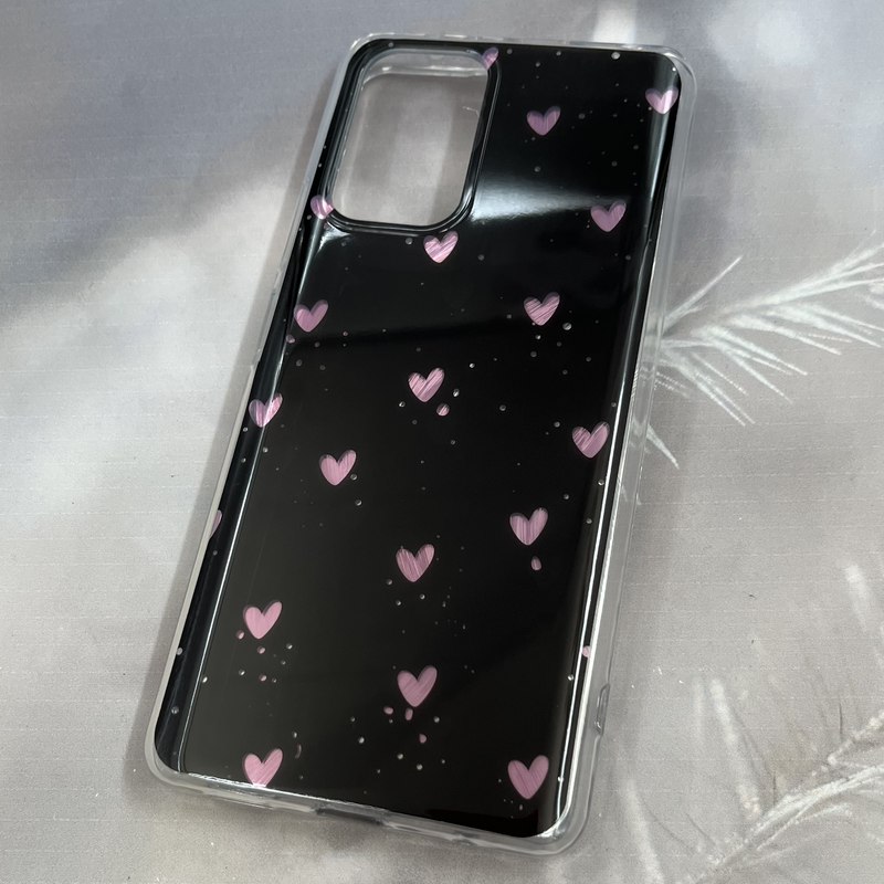 قاب گوشی Redmi Note 10 Pro 4G / Redmi Note 10 Pro Max شیائومی طرح قلب صورتی Brush Case اورجینال ایربگ دار مشکی کد 69509 - Image 2