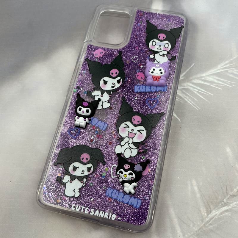 قاب گوشی Galaxy A06 سامسونگ Aquarium Case شفاف اکلیلی عروسکی برجسته طرح گربه کرومی کد 69952 - Image 2