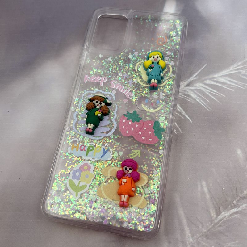 قاب گوشی Galaxy A06 سامسونگ Aquarium Case شفاف اکلیلی عروسکی برجسته طرح دخترانه کد 75324 - Image 2