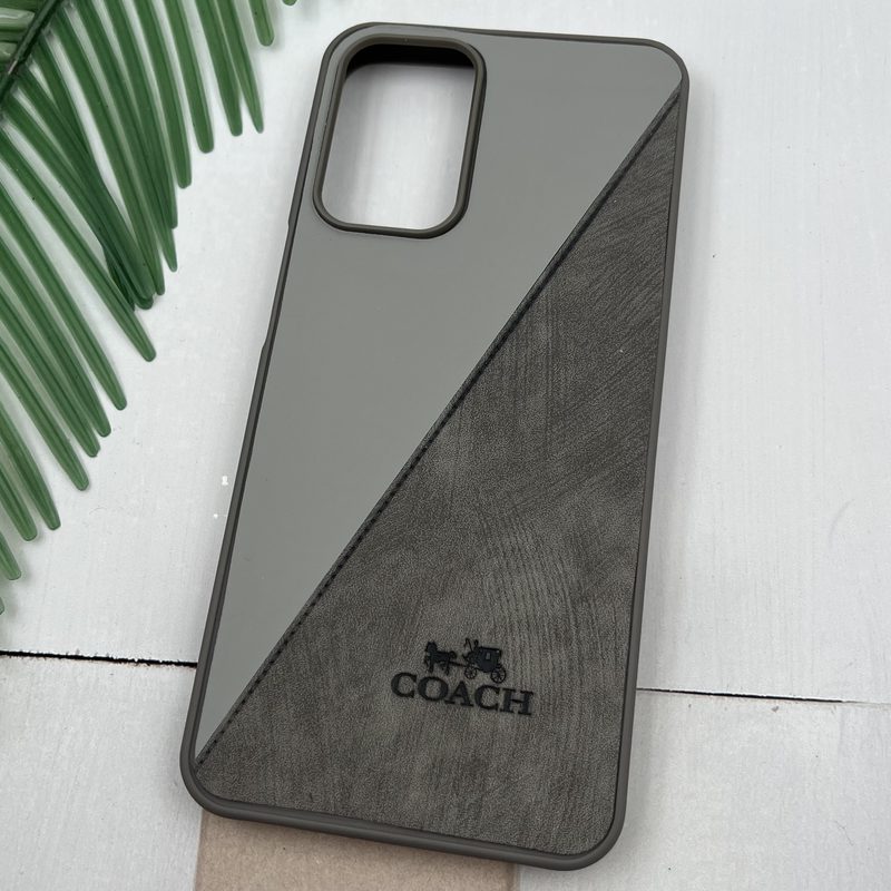 قاب گوشی Galaxy A23 سامسونگ چرم Coach کلاسیک طرح دوخت خاکستری کد 81069 - Image 2