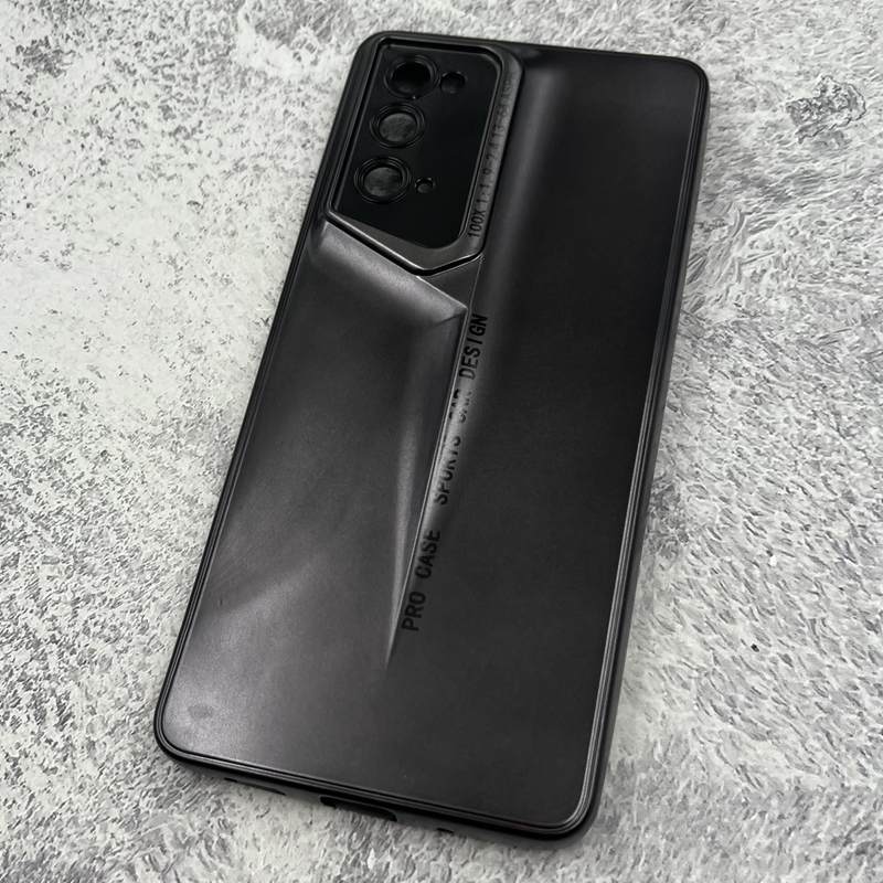 قاب گوشی Galaxy S20 FE سامسونگ Sport Design برجسته متالیک محافظ لنز دار مشکی کد 82684 - Image 2