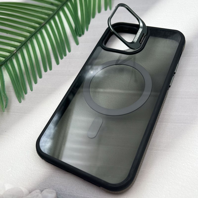 قاب گوشی iPhone 11 Pro آیفون Stand Case اورجینال مگ سیف Magsafe ضد ضربه لنز استندشو فلزی تیتانیوم کد 82890 - Image 2
