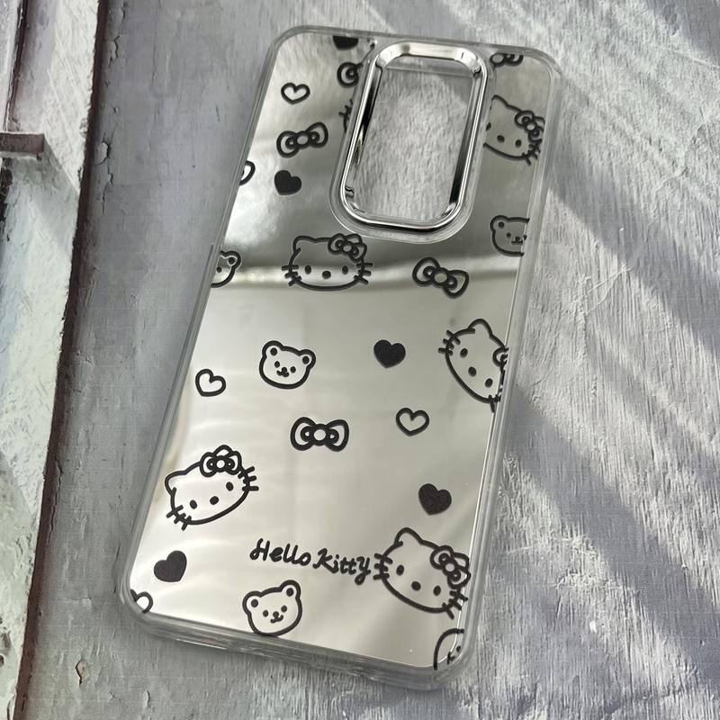قاب گوشی Redmi Note 8 Pro شیائومی آینه ای Mirror Case لنز Silver طرح فانتزی کیتی کد 84032 - Image 2