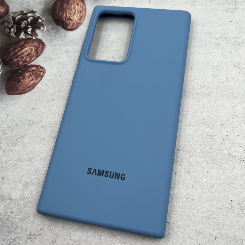 قاب گوشی Galaxy Note 20 Ultra سامسونگ سیلیکونی پاک کنی اورجینال داخل پارچه ای آبی کد 84431 - Image 2