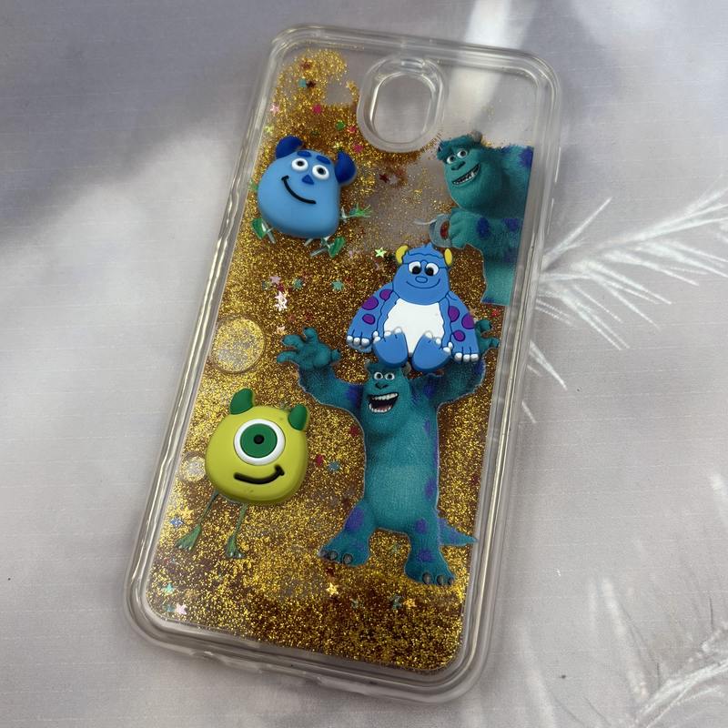 قاب گوشی Galaxy J7 Pro سامسونگ Aquarium Case شفاف اکلیلی عروسکی برجسته طرح مایک و سالیوان کد 88809 - Image 2