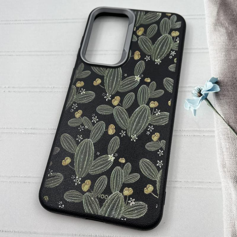 قاب گوشی Galaxy A36 / A56 سامسونگ Silicon Case لنز کروم طرح فانتزی کاکتوس کد 90858 - Image 2