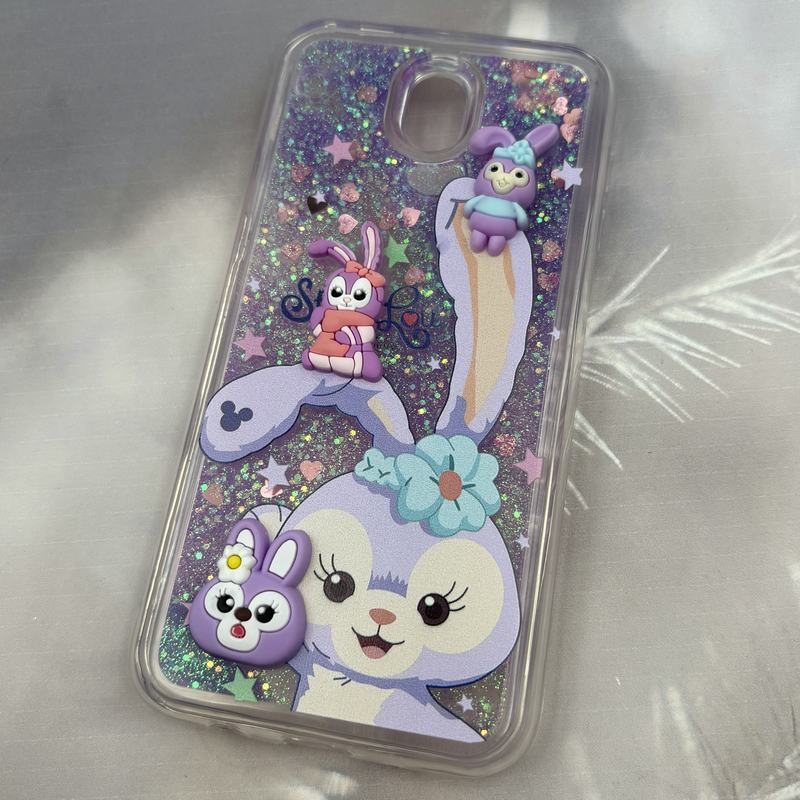 قاب گوشی Galaxy J7 Pro سامسونگ Aquarium Case شفاف اکلیلی عروسکی برجسته طرح خرگوش کد 94066 - Image 2