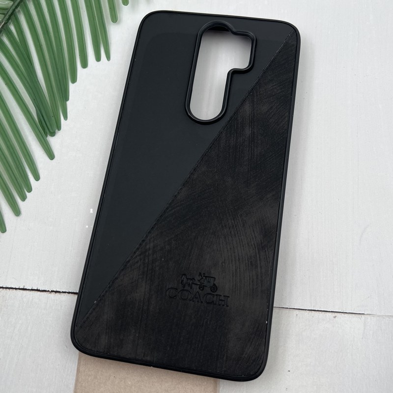 قاب گوشی Redmi Note 8 Pro شیائومی چرم Coach کلاسیک طرح دوخت مشکی کد 94763 - Image 2