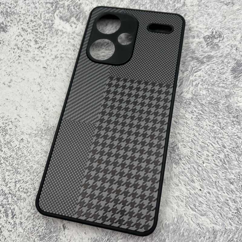 قاب گوشی Redmi Note 13 Pro Plus شیائومی Safety Protection دور سیلیکونی طرح هاشور کلاسیک محافظ لنز دار کد 94899 - Image 2