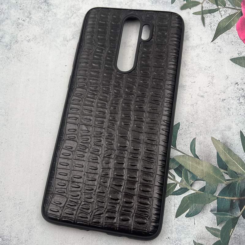 قاب گوشی Redmi Note 8 Pro شیائومی چرم پوست ماری برجسته مشکی کد 97037 - Image 2