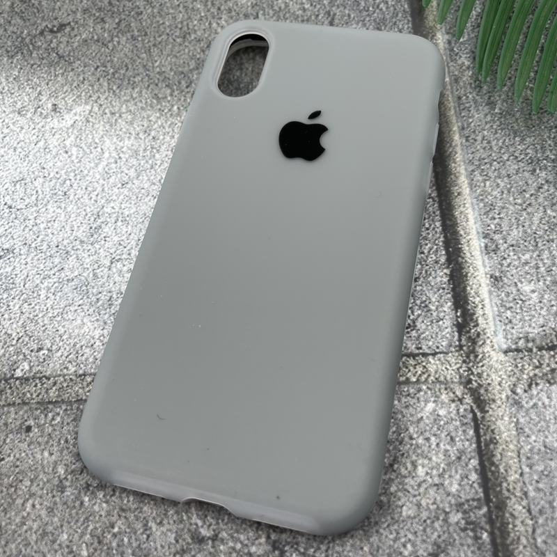 قاب گوشی iPhone X / iPhone XS آیفون سیلیکونی پاک کنی GP Case اورجینال رنگ پاستلی داخل پارچه ای خاکستری کد 13752 - Image 2