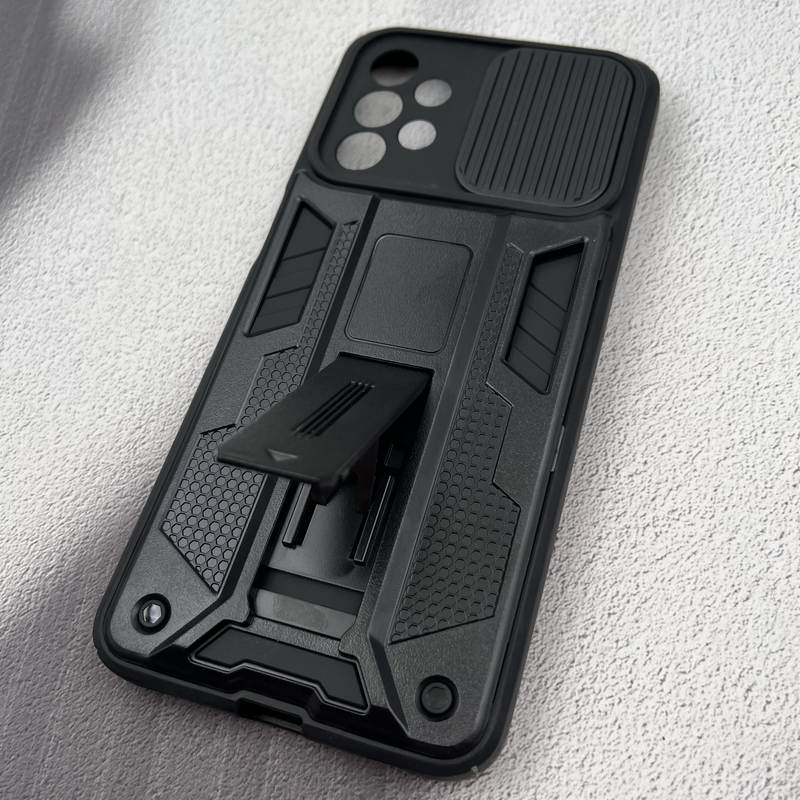 قاب گوشی Galaxy A23 سامسونگ Batman Case بتمن ضد ضربه استند شو محافظ لنز دار کشویی مشکی کد 22103 - Image 2