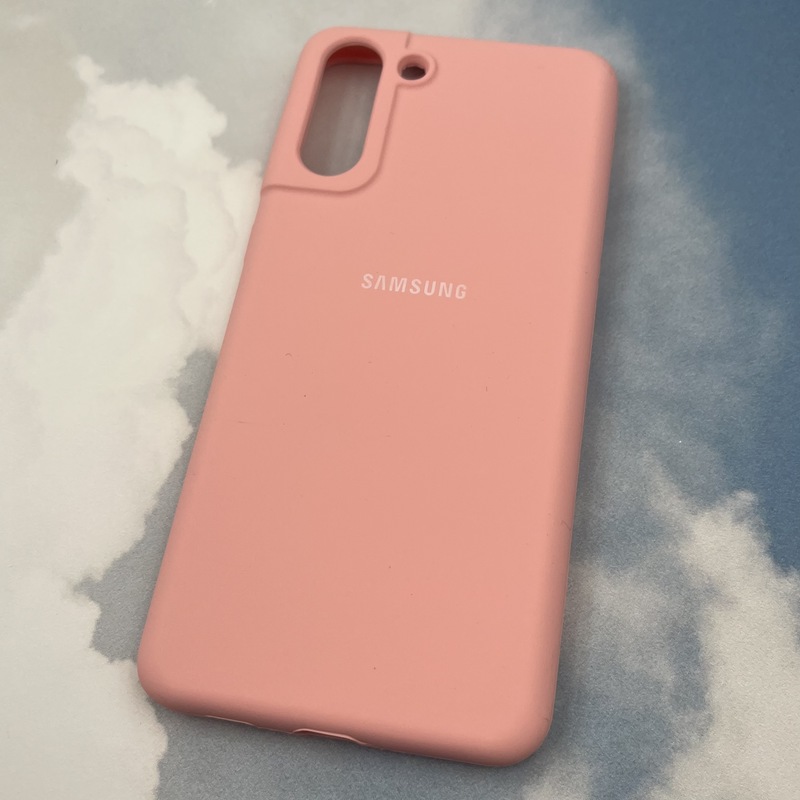 قاب گوشی Galaxy S21 Plus سامسونگ سیلیکونی پاک کنی اورجینال داخل پارچه ای رنگ گلبهی کد 22330 - Image 2