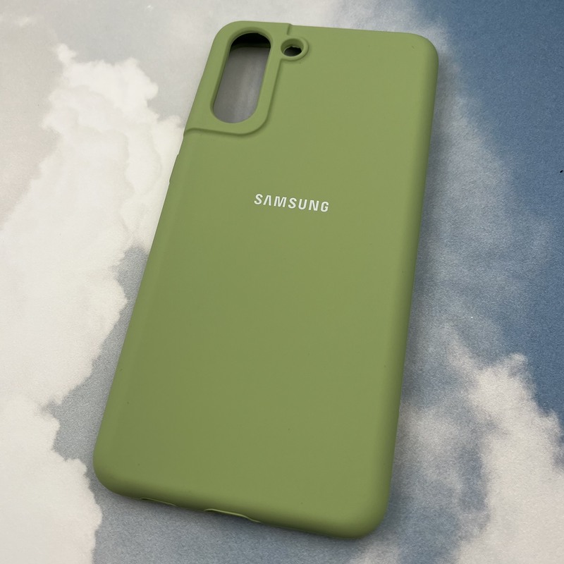 قاب گوشی Galaxy S21 Plus سامسونگ سیلیکونی پاک کنی اورجینال داخل پارچه ای رنگ سبز روشن کد 24924 - Image 2