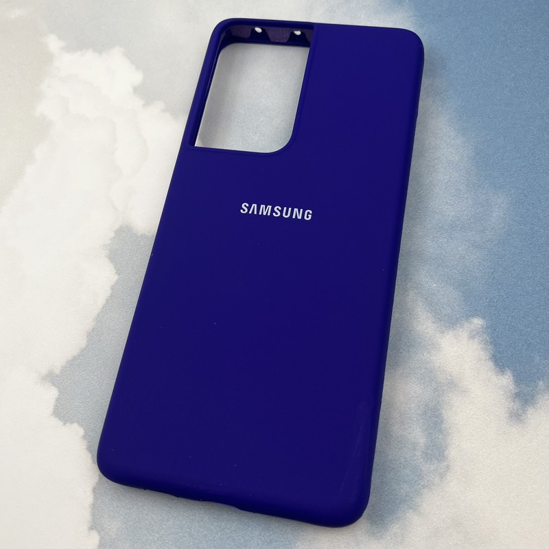 قاب گوشی Galaxy S21 Ultra سامسونگ سیلیکونی پاک کنی اورجینال داخل پارچه ای رنگ ارغوانی کد 25708 - Image 2