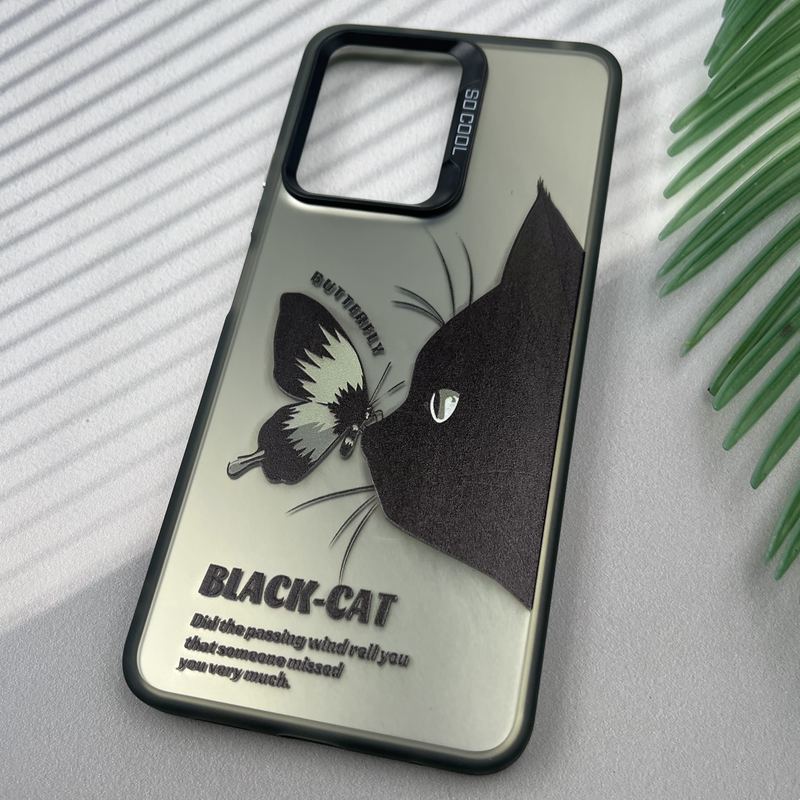 قاب گوشی Redmi Note 12 4G شیائومی SO COOL لنز برجسته Sport Case طرح گربه و پروانه کد 25898 - Image 2