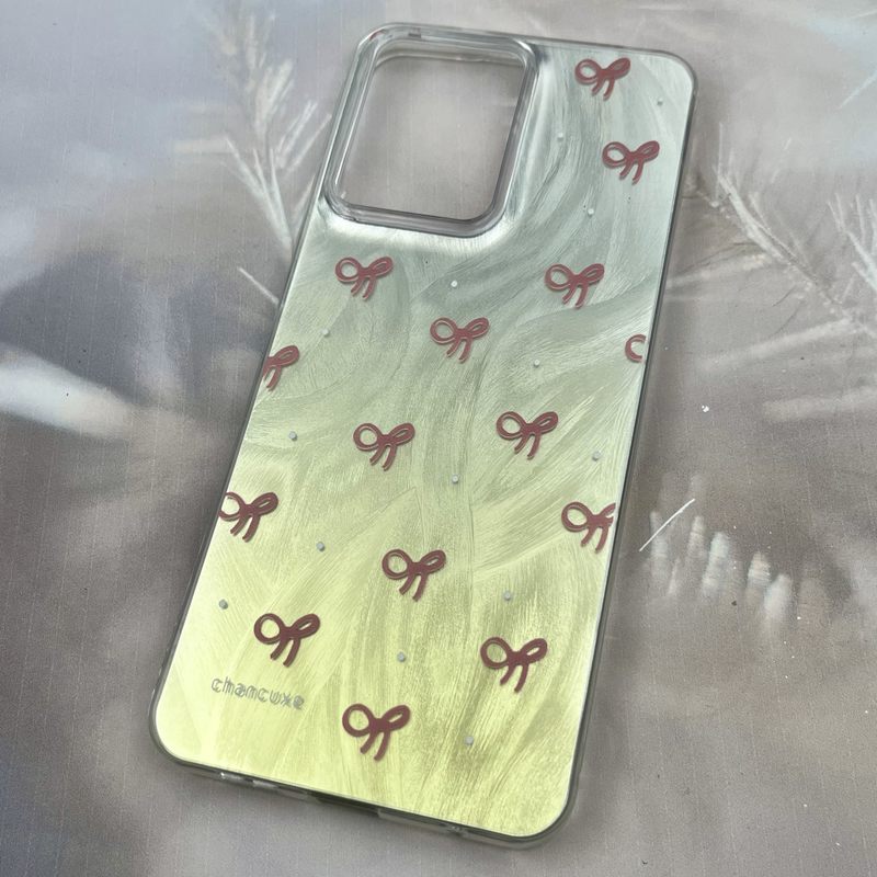 قاب گوشی Redmi Note 12 4G شیائومی Brush Case دو رنگ لنز برجسته طرح پاپیون صورتی کد 26675 - Image 2