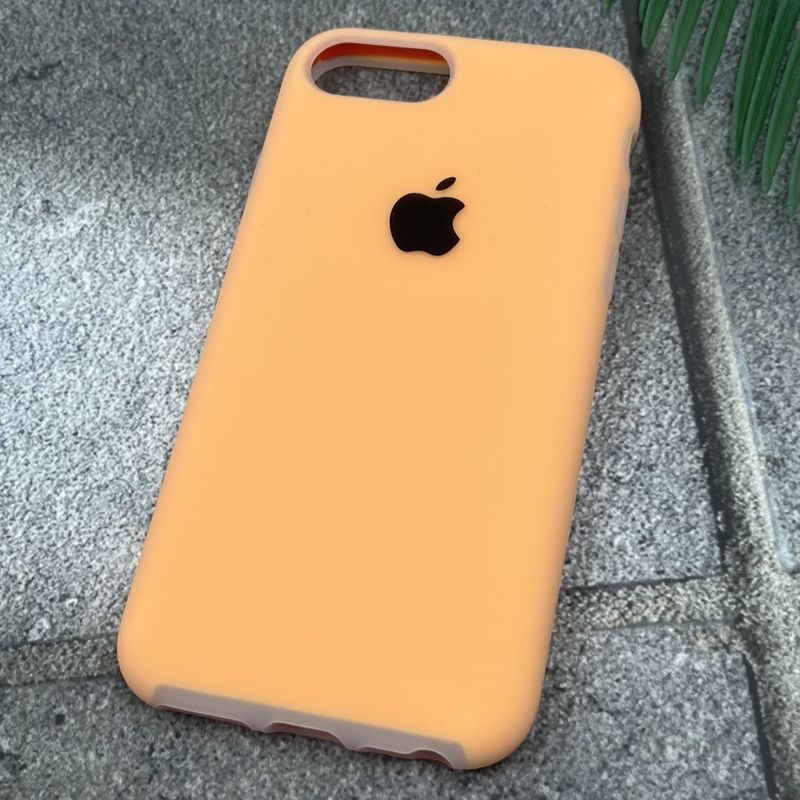 قاب گوشی iPhone 7 / iPhone 8 / iPhone SE 2020 / iPhone SE 2022 آیفون سیلیکونی پاک کنی GP Case اورجینال رنگ پاستلی داخل پارچه ای نارنجی کد 27898 - Image 2