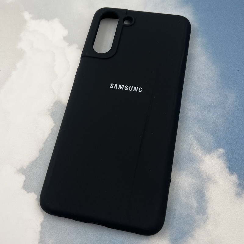قاب گوشی Galaxy S21 Plus سامسونگ سیلیکونی پاک کنی اورجینال داخل پارچه ای رنگ مشکی کد 30819 - Image 2