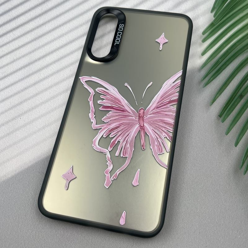 قاب گوشی Galaxy A30S / Galaxy A50S / Galaxy A50 سامسونگ SO COOL لنز برجسته Sport Case طرح پروانه صورتی کد 39276 - Image 2